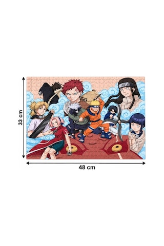 200 Parça Naruto Puzzle Anime Ve Ninja Temalı Renkli Karakter Görselli 33 X 48 Cm Puzzle