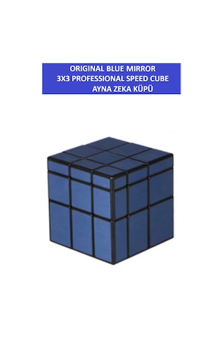 Qy Mırror 3x3 Blue Ayna Küp -zeka Küpü - Profesyonel Speed Cube Blue Mirror - Sabır Küpü -