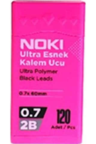 Noki Kalem Ucu Ultra Esnek 0.7 MM 2b Siyah 120'li Pembe