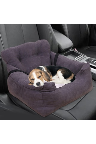 Homyl Köpek Araba Koltuğu Yatak Kitty Kitten Küçük Koyu-gri