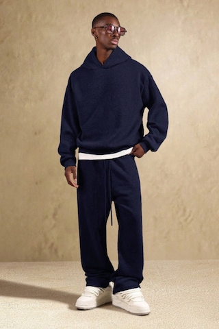 Tarz Cool Lacivert Oversize Rahat Kesim Baggy Erkek Eşofman Altı Lacivert