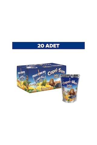 Capri-sun Safari Meyve Suyu %11 Meyve İçeriğiyle 20 Adet 200 Ml Ambalaj