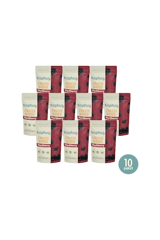 10'lu Paket Freeze Dried Böğürtlen - Dondurularak Kurutulmuş Böğürtlen 20g X 10 1 Adet