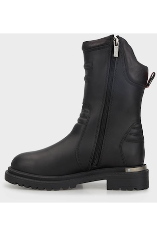 Harley Davidson Bayan Bot 021z100571 Black Deri Siyah Deri