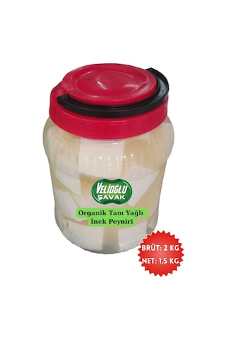 Velioğlu Şavak Tam Yağlı Organik Salamura İnek Peyniri 1500 G