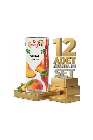 Meysu Nektar Şeftali 12x200 Ml