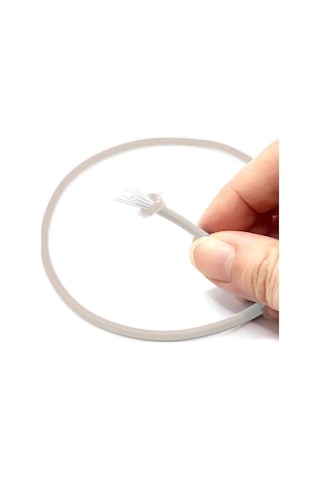 Krem Renk 5 Metre 2 Mm Yuvarlak Lastik