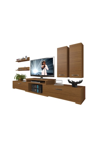 Decoraktiv Flex 5d Mdf Tv Ünitesi Tv Sehpası Ceviz