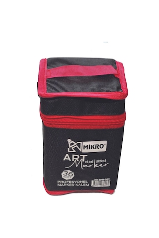 Mikro Çift Uçlu Fosforlu Kalem Art Marker 36 Renk Çok Renkli