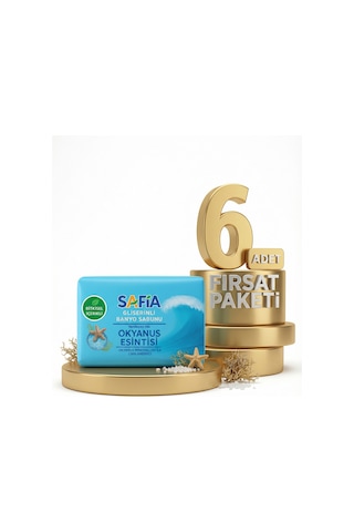 Safia Gliserinli Okyanus Esintisi Banyo Sabunu 6x150 Gr Gliserin