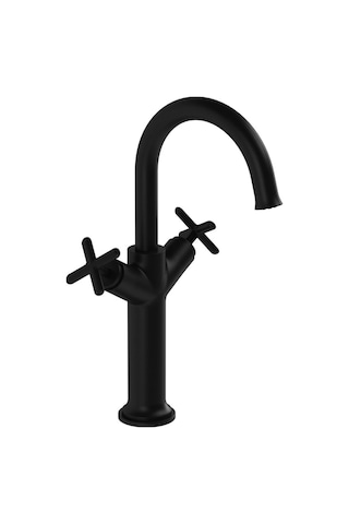 VitrA Origin Classic A4288636 Çanak Lavabo Bataryası Mat Siyah