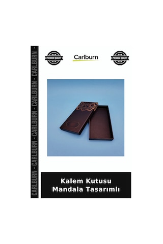 Özel Üretim Mukavva Şık Modern Hediye Kalem Kutusu Mandala Tasarımlı Diğer