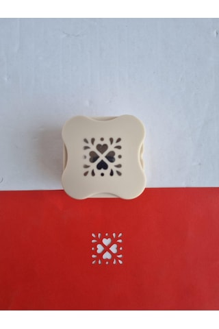 Mıknatıslı Her Yöne Delebilen Şekilli Delgeç Kalp Sacaklı 4 Cm Kesen Etkinlik Punçı Çok Renkli