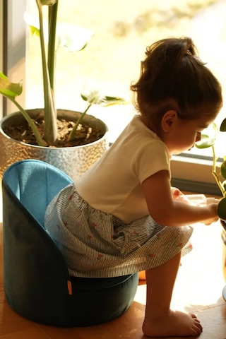 Reyo Minicozy Titan Taşınabilir Çocuk Bebek Koltuğu Ergonomik Çocuk Sandalyesi Silinebilir Sandalye Mavi