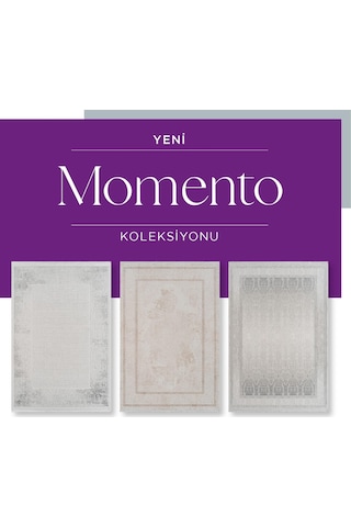 Royal Halı Momento Zv08c Krem Vizon Akrilik Yumuşak Dokulu Modern Halı