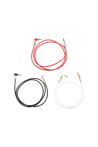 Yunboo 3.5mm Altın Kaplama Ses Kablosu - Bilgisayar/ Telefon'dan Kulaklık/ses Sistemi'ne 1m Siyah Düz-eğik