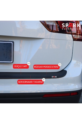 Volkswagen Tiguan 2016- Yılı Ve Sonrası Uyumlu Arka Tampon Eşiği Mat Siyah