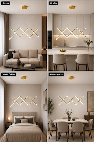 Regnum Led Sarkıt Avize Beyaz Işık Eskitme