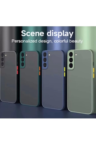 Samsung Galaxy Uyumlu A36 Kılıf Mat İz Yapmaz Renkli Tuşlu Silikon Kapak