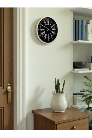 Zentime 36 Cm Krem Dekoratif Duvar Saati çok Renkli