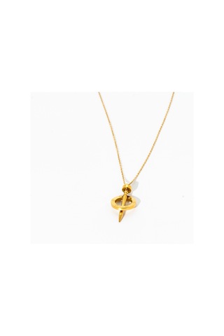 Biem Çivi Model Çelik Kolye Gold/gümüş