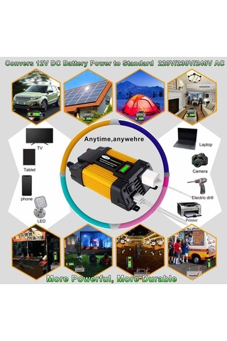 Dancemonkey Yüksek Güçlü 4000w Değiştirilmiş Sinüs Dalgası İnvertör