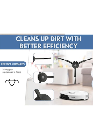 Leasetake Roborock S8 Pro Ultra Robot Süpürge Aksesuarları Ana Yan Fırça Hepa Filtre Paspas Bezi Toz Torbaları Yedek Parçalar