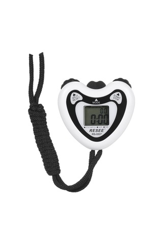 Lemestar Beyaz Elektronik Kronometre Rs-007 - 0.01 Saniye Hassasiyet, 2 Set Hafıza Ve İçinde İpler