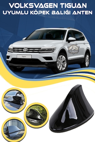 Volksvagen Tiguan Uyumlu Oto Balık Sırtı Anten Elektrikli Köpekbalığı Balina Tavan Anten