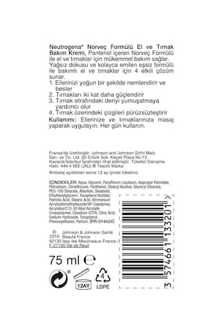 Neutrogena Norveç El ve Tırnak Bakım Kremi 75 ML