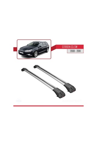 Citroen C5 Sw 2008-2018 Arası İle Uyumlu Ace-1 Ara Atkı Tavan Barı Gri