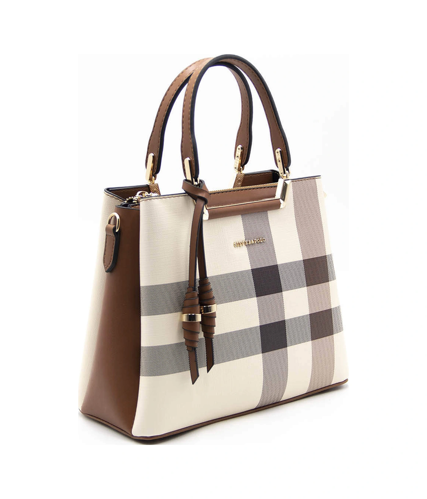 Silver Polo Kadın El Ve Çapraz Çanta 969 Krem - Taba