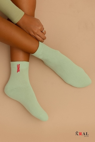 Kadın Çorap 5 Çift Renkli Termal Havlu Kışlık Çorap Isı Emici ASORTİ