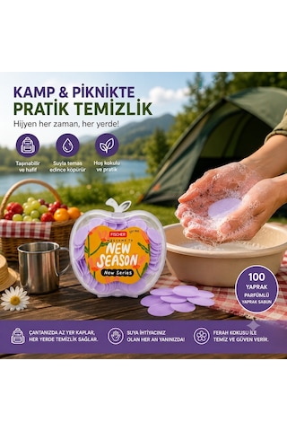 Bakgelal Yaprak Sabun Seti Taşınabilir Mini El Temizleme Sabunu Seyahat Hediyelik Biberiye - Lavanta