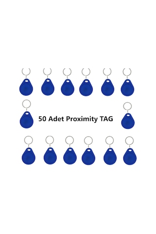 Tag Manyetik Anahtarlık - 50 Adet Göstergeç Proximity Anahtarlık