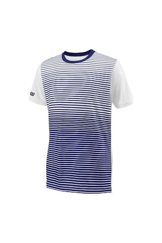 Wilson B Team Striped Crew Erkek Çocuk T-Shirt Wra767203