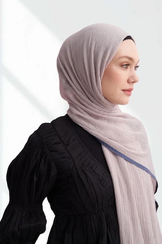 Armanda Müslin Biyeli Şal -90 X 200- 3352-02 - 90 X 200 / Duman - 574 Duman - 574