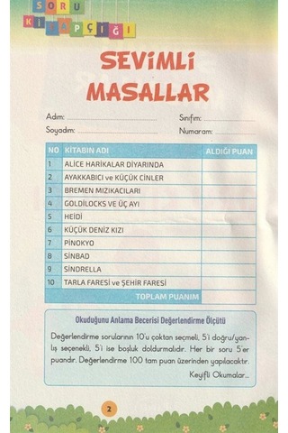 1. Sınıf İlk Okuma Serisi Sevimli Masallar 10 Kitap + Cin Ali ...