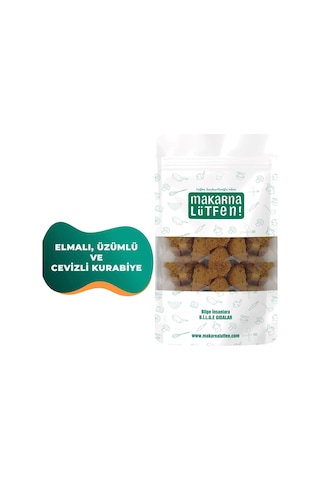Makarna Lütfen! Elmalı, Üzümlü Ve Cevizli Kurabiye Şeker İlavesiz - 105 Gram