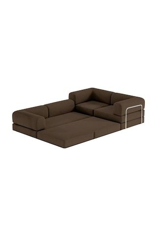 Modüler Legom L Koltuk Kahverengi
