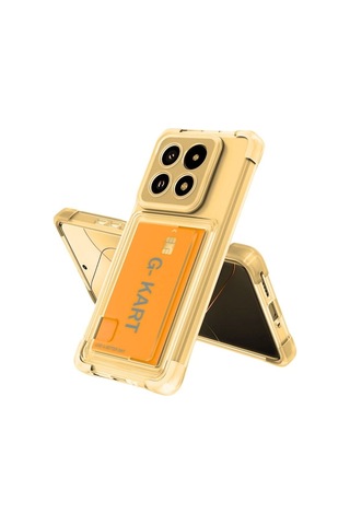 Infinix Note 40 Pro Plus 5g Uyumlu Kılıf Köşe Korumalı Kartlıklı Cüzdanlı Silikon Kapak - Füme