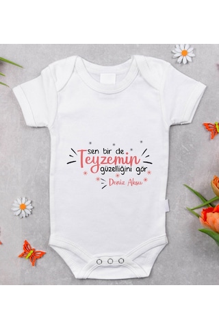 Bitmeyenkartus Bk Kids Isimli Sen Bir De Teyzemin Güzelliğini Gör Tasarımlı Bebe Çok Renkli