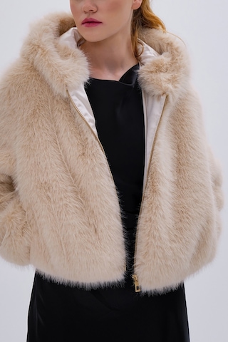 Valmenti Kadın Tekstil Mont 616 5251 Bn Pls Mont Sk24/25 Bej Pelus Bej