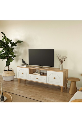 Bohem Tv Ünitesi 150 Cm N Çizgili Mdf Kapak - Atlantik Çam Atlantik Çam