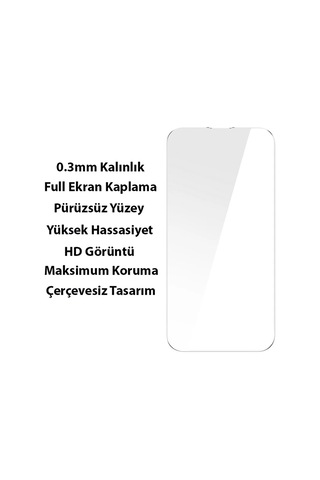 Baseus Superceramic Series Apple iPhone Uyumlu 14 6.1 Koruyucu Cam - Kılıf + Full Tempered Ekran Koruyucu Set- 5775
