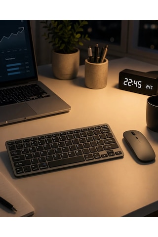 Northcity Kablosuz Klavye Mouse Kombini - Bluetooth 5.0, Tablet Ve Bilgisayar Uyumluluğu