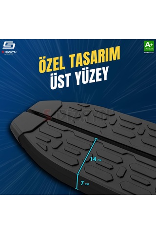 S-dizayn Jaecoo J7 Evo Siyah Yan Basamak 183 Cm 2023 Üzeri
