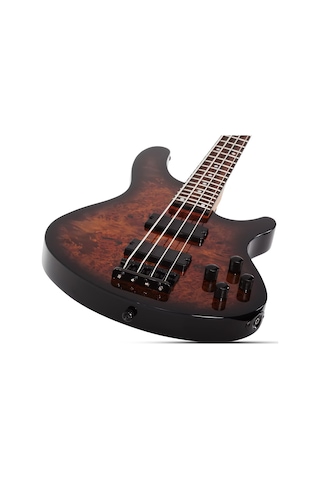 Schecter C-4 Standard Bas Gitar Tobacco Burl