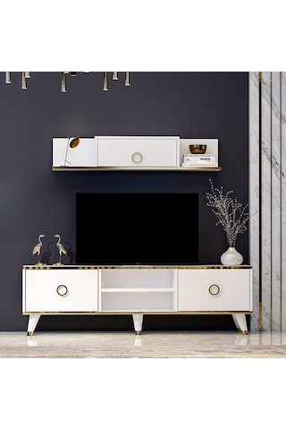 Beyaz Sophia Tv Ünitesi Beyaz