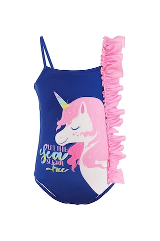 Fırfırlı Unicorn Kız Çocuk Mayo